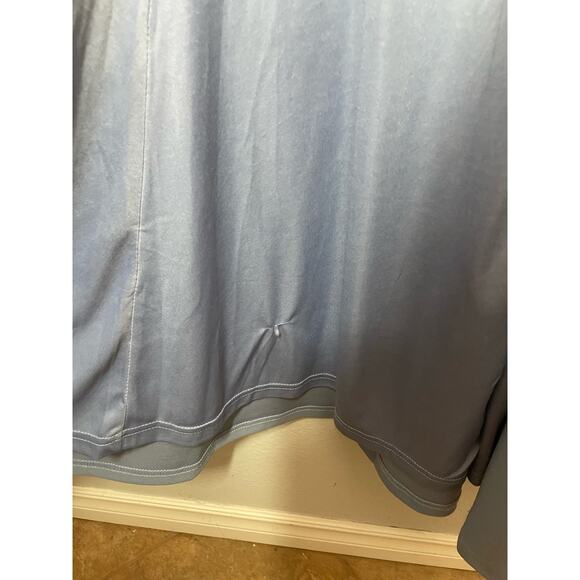 Lulu's Song of Love Of the Shoulder Maxi Formal Dress  XS NWT Blue Gray - Picture 5 of 7